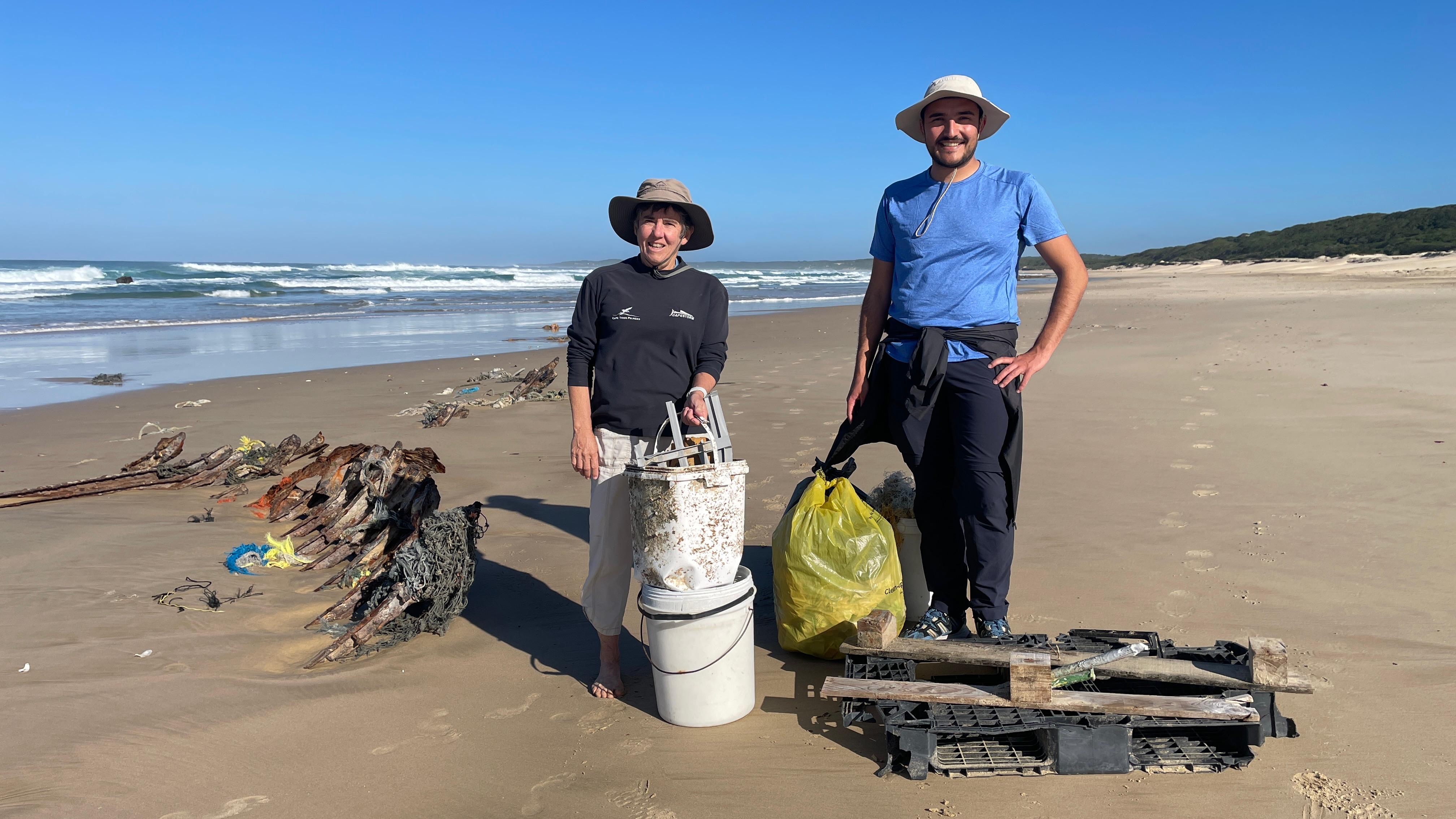 Beach litter survey