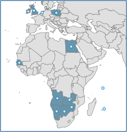 SAFRING data map
