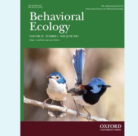 Cover of journal, Behavioural Ecology