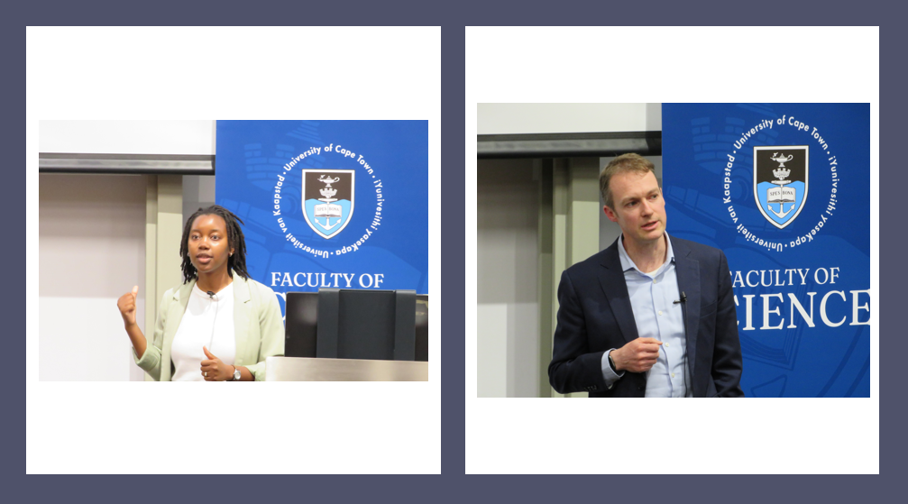 Hilja and Chris during their presentations