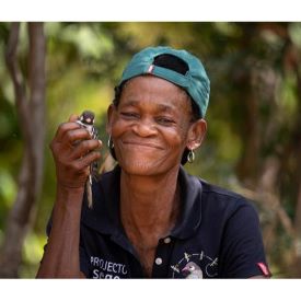 Fàtima Balassane in the field