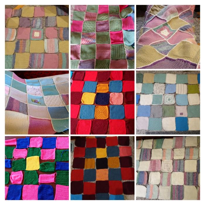 knitted squares
