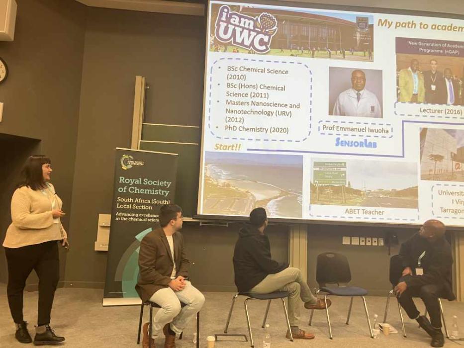 Dr Candice Franke – UWC Lecturer    Beautiful background given and showcasing her passion for teaching and mentoring her students 