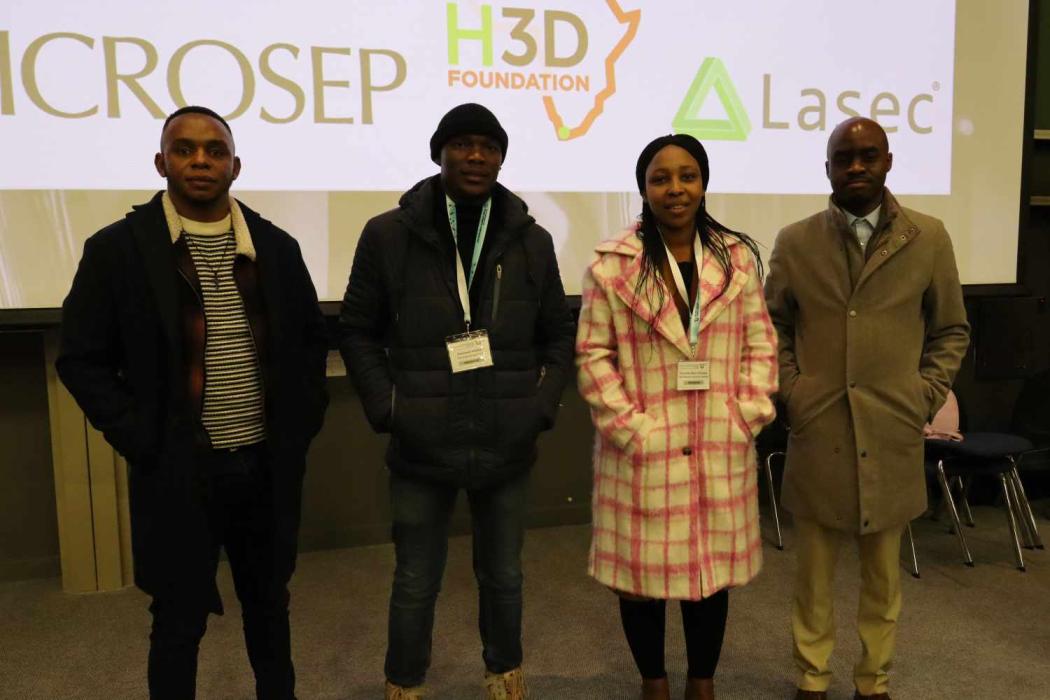 PhD Oral Presenters: Thando Juqu (UWC); Andisiwe Mafika (UCT); Omotola M. Afuwape (CPUT) and Leonard R. Sithi (UWC) 