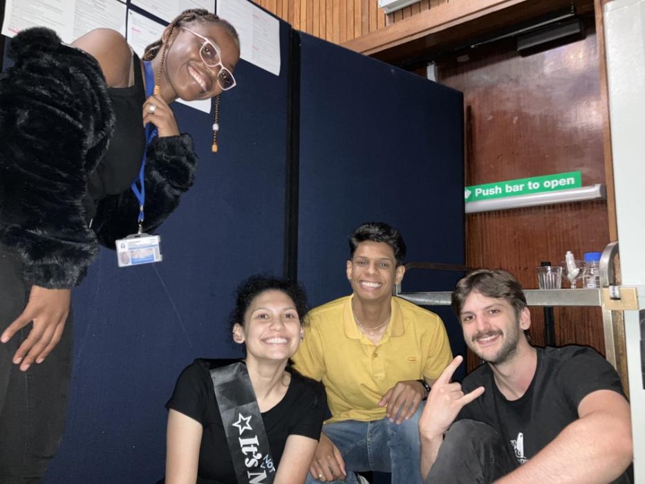 Backstage: Cristabel, Leah, Jarid and Joseph