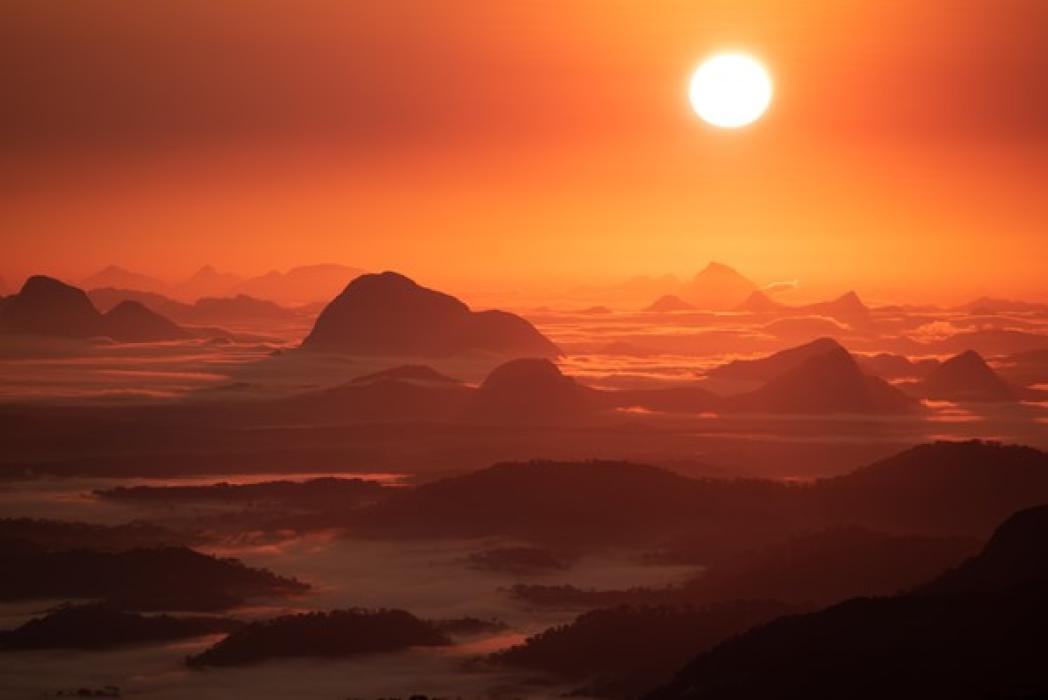 Sunset on Mount Mabu