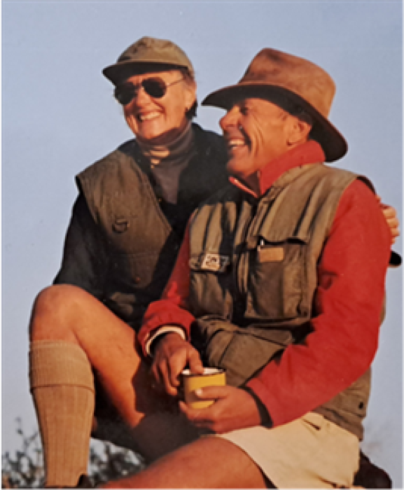 Shirley Grindley and Roy Stauth at Timbavati