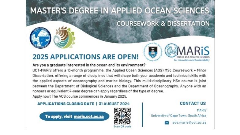 MARiS Masters Degree in Applied Ocean Sciences