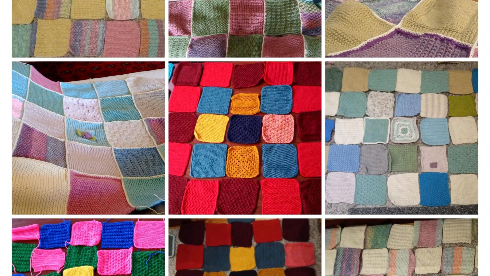 knitted squares