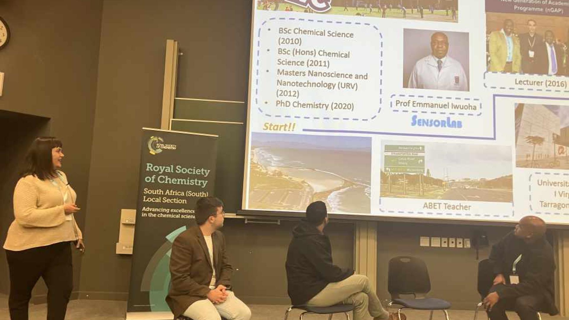 Dr Candice Franke – UWC Lecturer    Beautiful background given and showcasing her passion for teaching and mentoring her students 