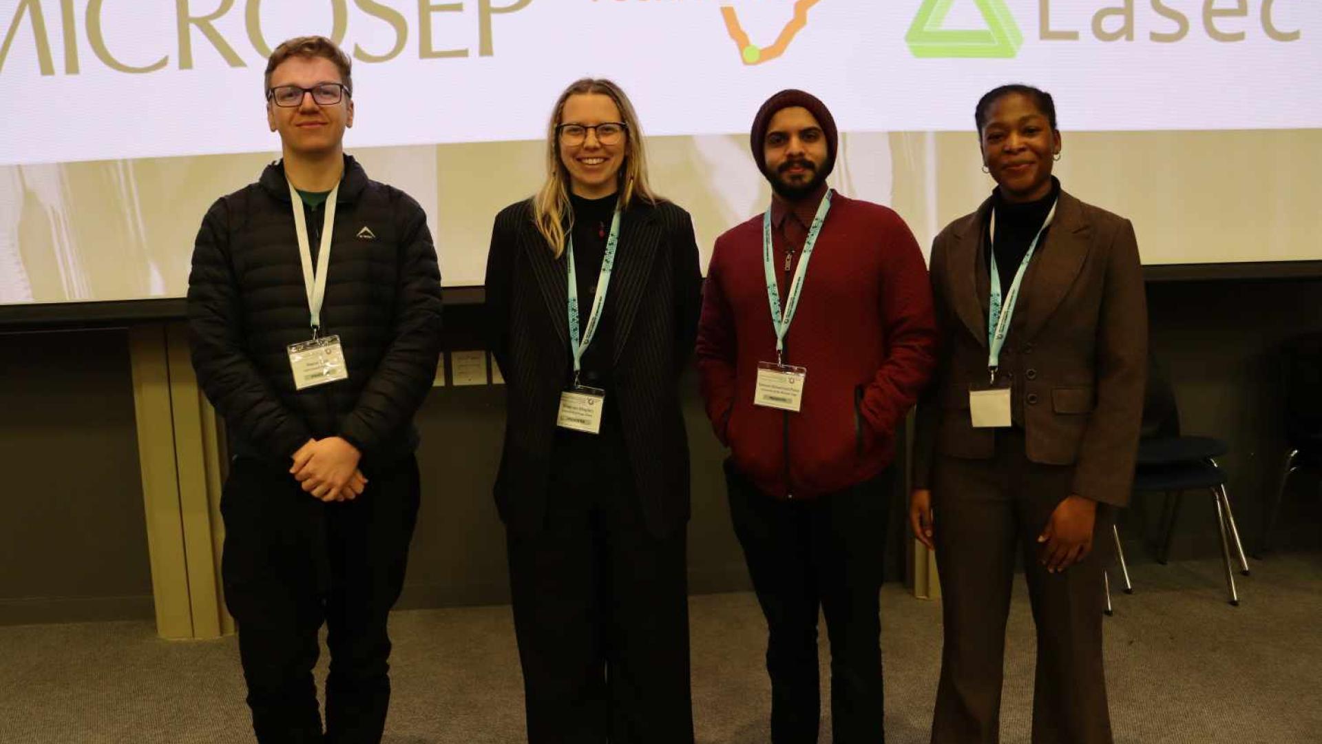 Masters Flash Talk Presenters: Reese Tuck (SU); Shannon Misplon (UCT); Dawood Parker (UWC) and Melissa C. Zinyuku (UCT) 