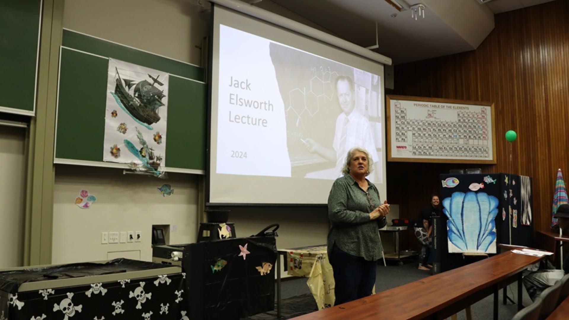 Scene from the Jack Elsworth Lecture