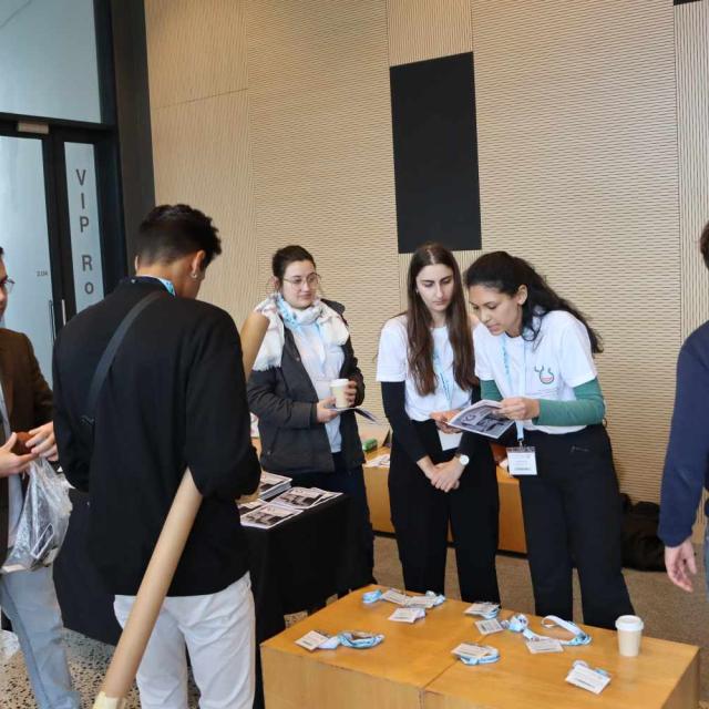 A friendly welcome greeting and Event programmes and Name tags received upon arrival 