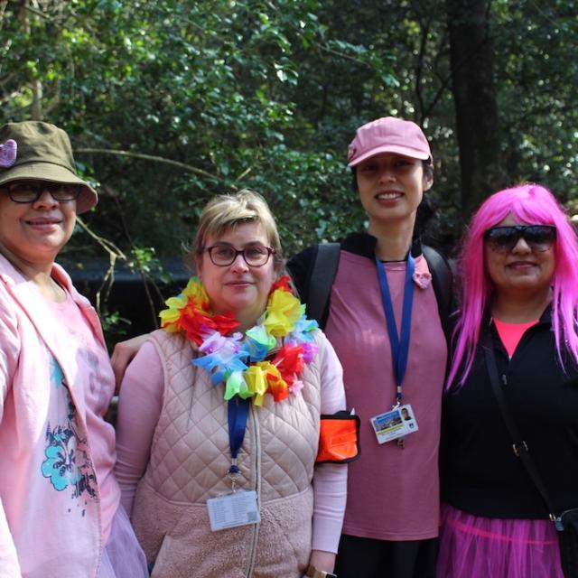Organisers and First Aiders of the Women’s Month Fun Walk from L-R: Dr Dalielah Jappie, Dr Sophie Rees-Jones, Ms Laa-iqa Rylands and Dr Roxanne Mohunlal