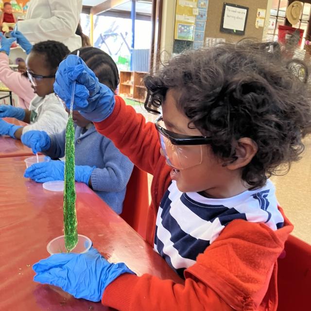 Preschoolers Enjoy Hands-On Chemistry Fun at UCT Educare