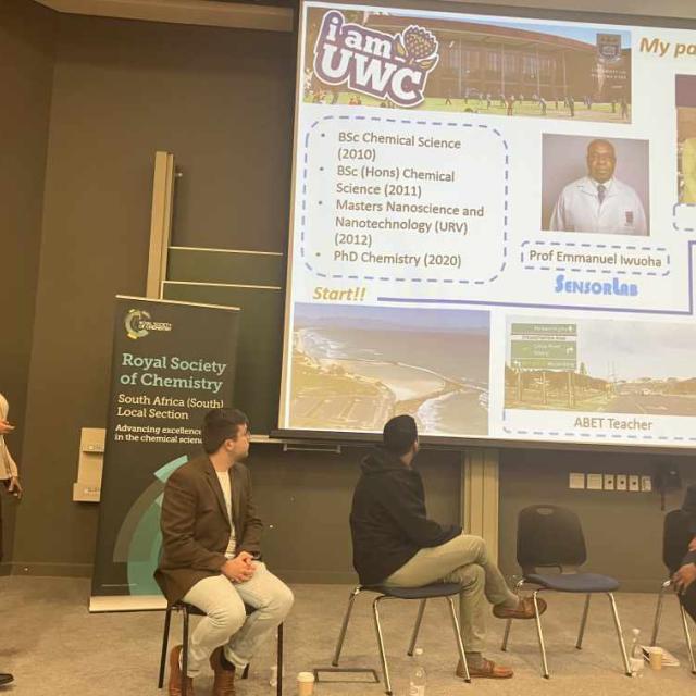 Dr Candice Franke – UWC Lecturer    Beautiful background given and showcasing her passion for teaching and mentoring her students 