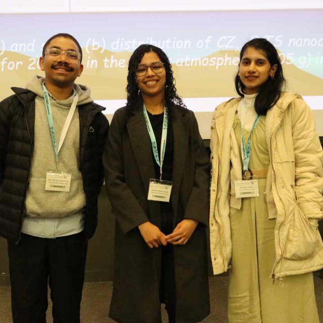 PhD Oral Presenters: Lyle A. September (UWC); Ashiqa Fakier-Lesch (UWC) and Nirvashi Autar (UCT) 