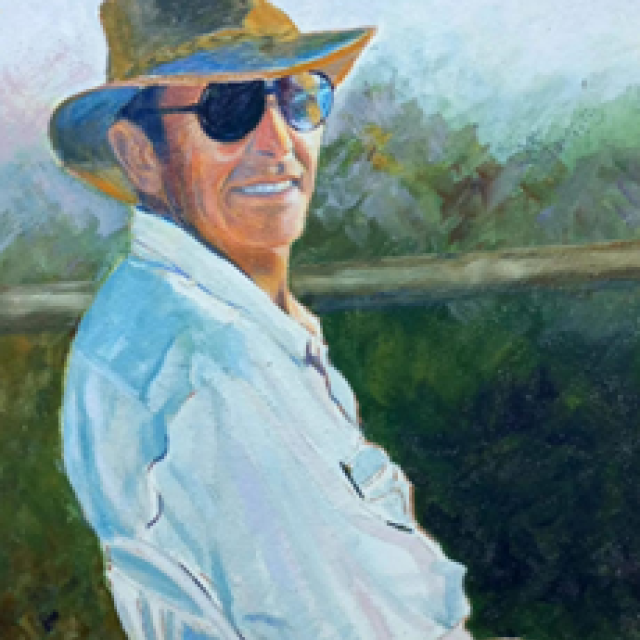 Roy Stauth painted by Shirley Grindley