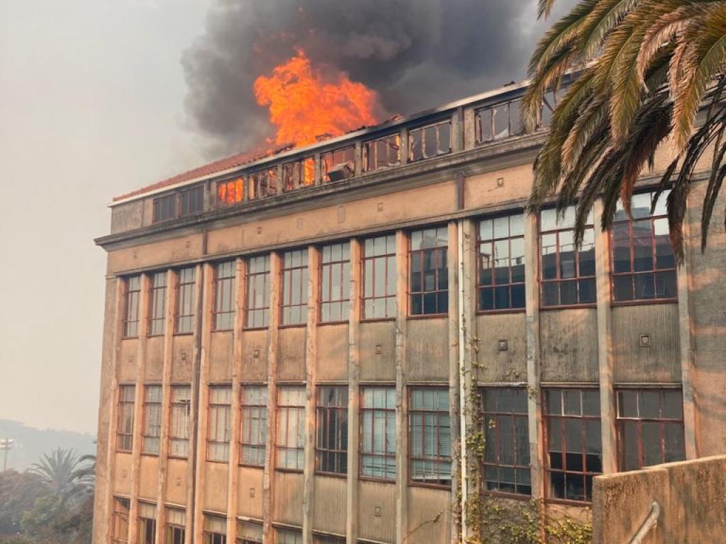 PCU offices on fire
