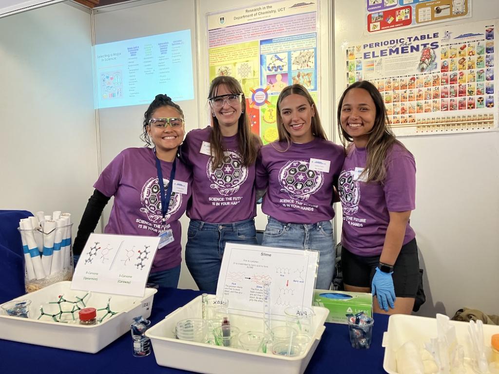 Larnelle, Nicole, Jessica and Tara excited to participate in UCT Open day