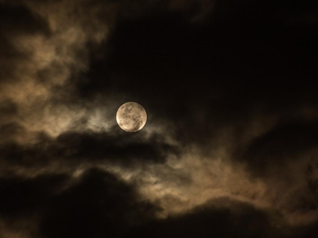 moon and clouds