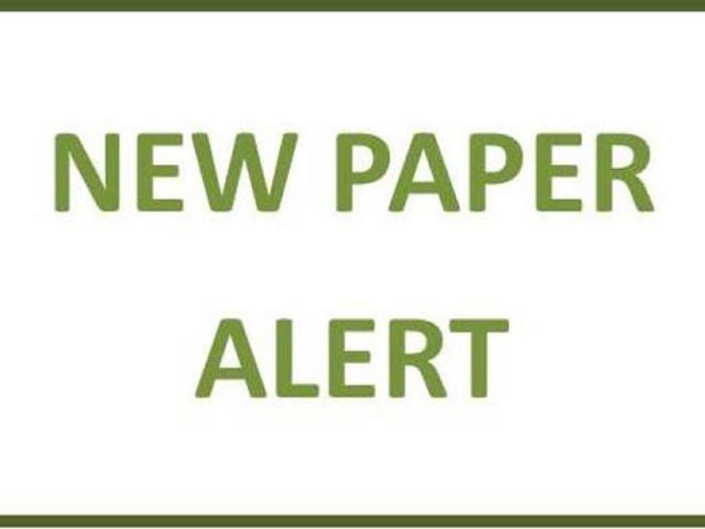 New paper alert