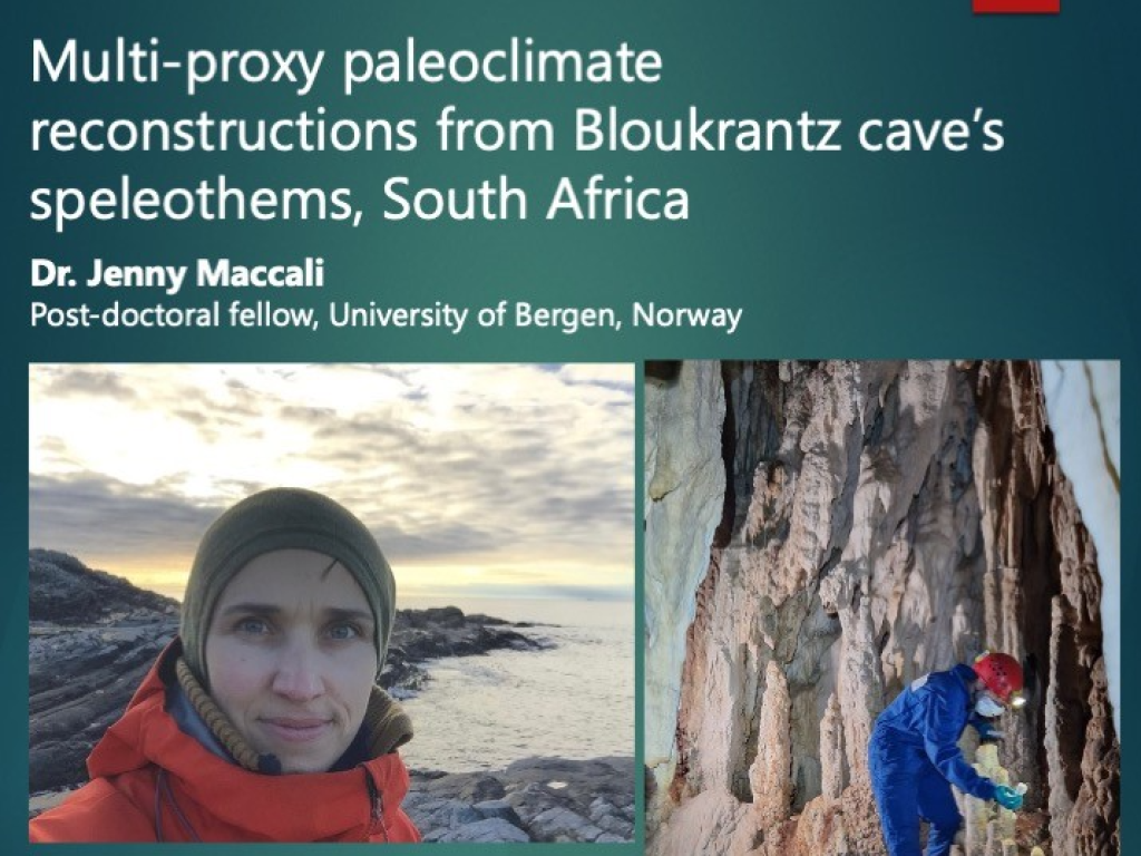 Seminar by Dr Jenny Maccali Geological Sciences