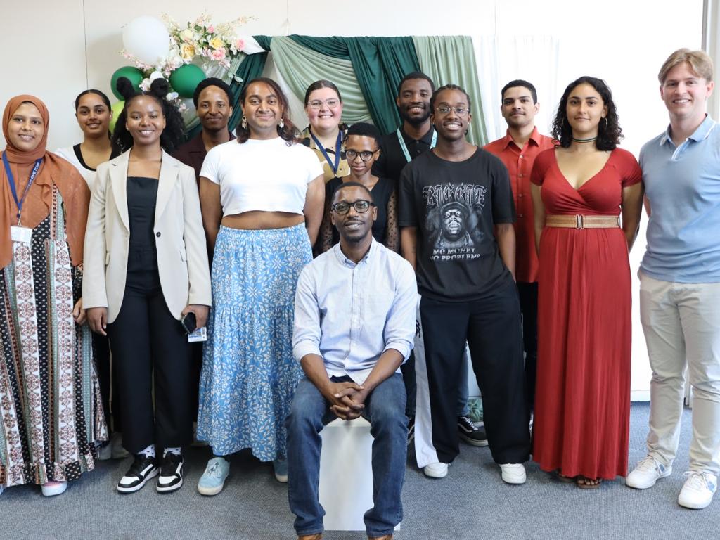 University student posing for a photo with course convenor