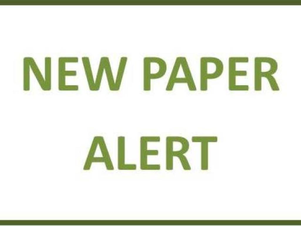 New paper alert