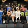 The cast and backstage crew