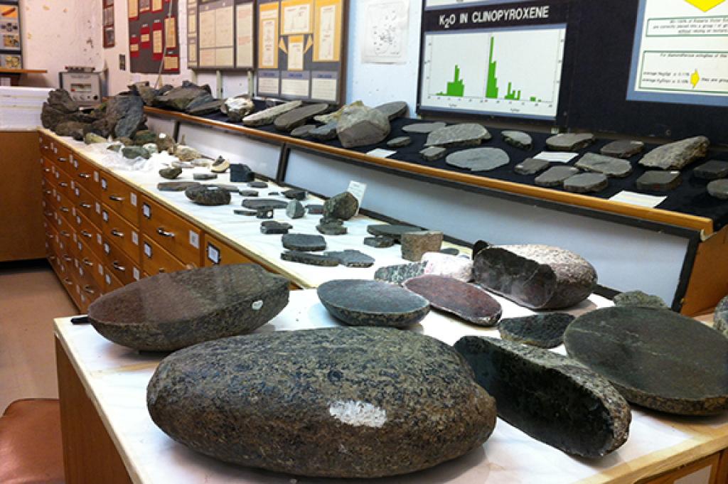 The Department of Geological Science's Mantle Room located in the Leslie Social Science Building, Upper Campus, University of Cape Town.